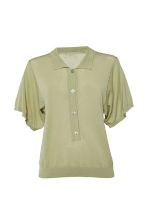 Stella McCartney Pre-Owned polo-collar short-sleeve sweater - Green