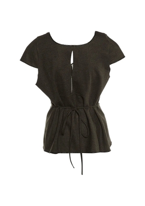Prada Pre-Owned bead-detail belted top - Green