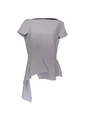 Roland Mouret Newhall draped peplum top - Purple