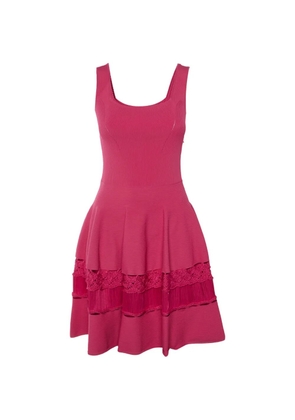 Alexander McQueen Pre-Owned crochet knit mini dress - Pink