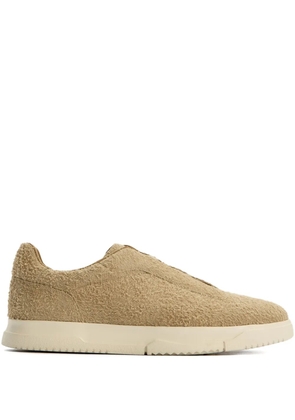 12 STOREEZ 30mm suede lace-up sneakers - Neutrals