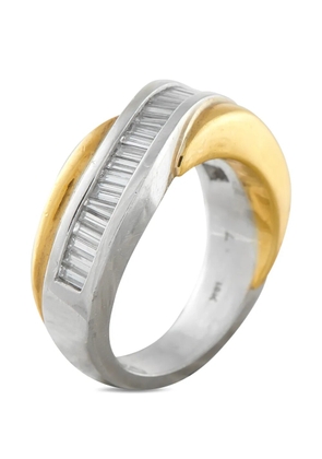 LB Exclusive diamond two-tone ring - Silver
