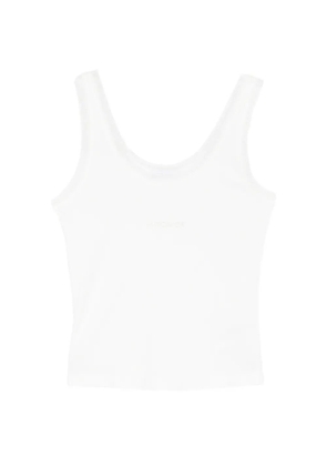 Patrizia Pepe logo-lettering tank top - White