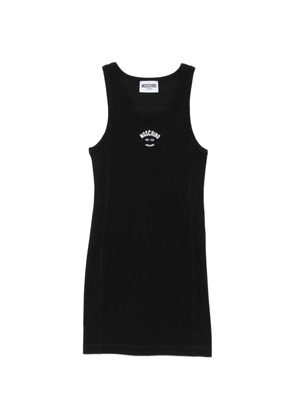 MOSCHINO JEANS ribbed sleeveless mini dress - Black