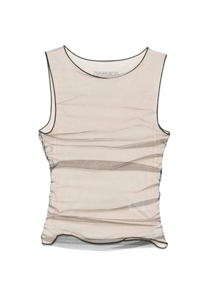 Patrizia Pepe ruched tank top - Neutrals