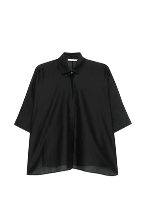 Cenere GB contrast-stitch short-sleeve shirt - Black