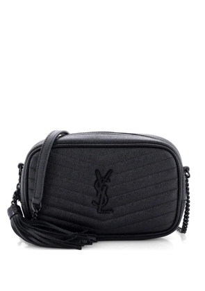 Saint Laurent Pre-Owned Lou Camera Bag Matelasse Chevron Leather Mini crossbody bag - Black