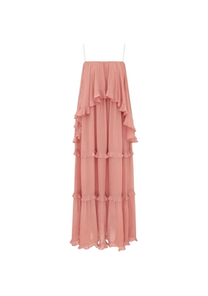 ZIMMERMANN ruffled tiered dress - Pink