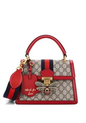 Gucci Pre-Owned Queen Margaret Top Handle Bag GG Coated Canvas with Leather Small satchel - Red