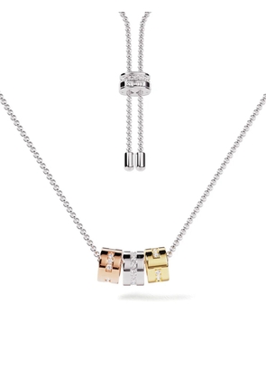 APM Monaco tricolor morse LOVE necklace - Silver