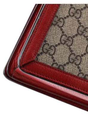 Gucci Pre-Owned Queen Margaret Top Handle Bag GG Coated Canvas with Leather Small satchel - Red