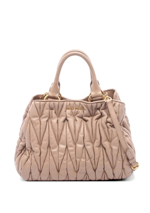 Miu Miu Pre-Owned 2000s Matelassé tote bag - Neutrals