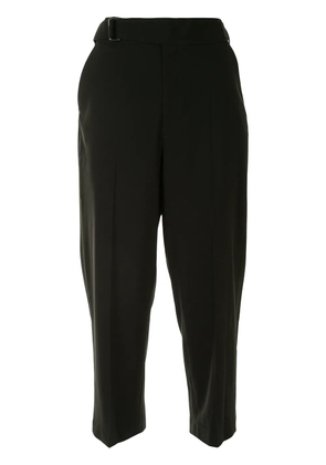 Yohji Yamamoto cropped tailored trousers - Black