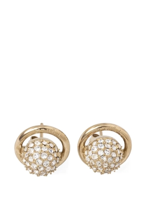 Furla crystal-embellished orb earrings - Gold