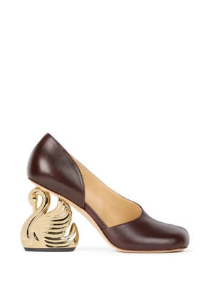 A.W.A.K.E. Mode Vesper swan-heel pumps - Brown