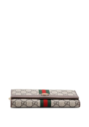 Gucci Pre-Owned Ophidia Chain Wallet GG Coated Canvas crossbody bag - Brown