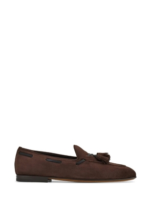 Ferragamo tassel loafers - Brown