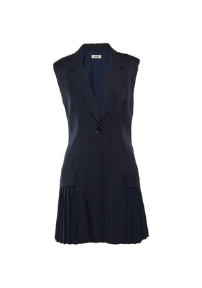SANDRO pleated mini dress - Blue