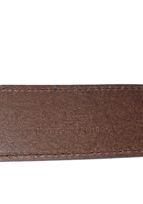 Gucci Pre-Owned Double G logo belt - Brown