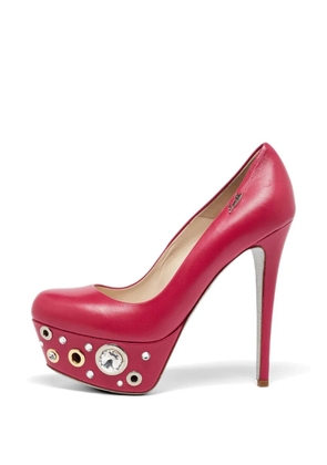 Loriblu crystal-embellished heeled pumps - Pink