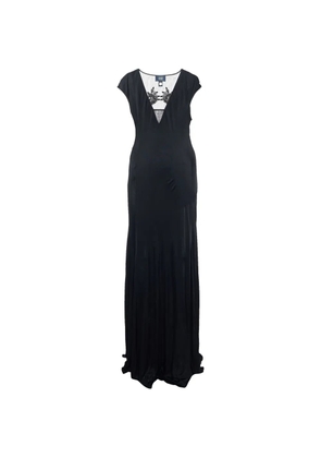 Just Cavalli Vintage embellished sleeveless maxi dress - Black