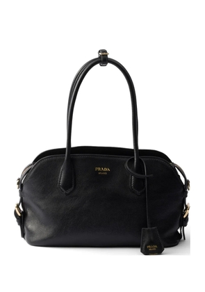 Prada medium leather tote bag - Black