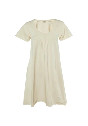 Miu Miu Pre-Owned 2007 pleated T-shirt dress - Neutrals