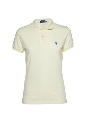 Polo Ralph Lauren Vintage embroidered-logo pique polo T-shirt - Neutrals