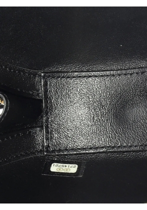 CHANEL Pre-Owned Round Chain Stitched Calfskin Small crossbody bag - Black