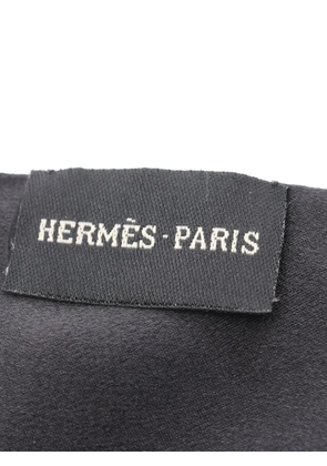 Hermès Pre-Owned 2000s geometric-print scarf - Black