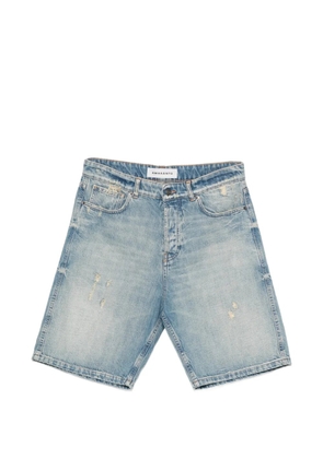 AMARÁNTO distressed denim shorts - Blue