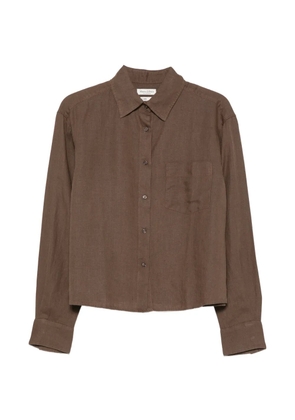 Marc O'Polo chest-pocket linen shirt - Brown