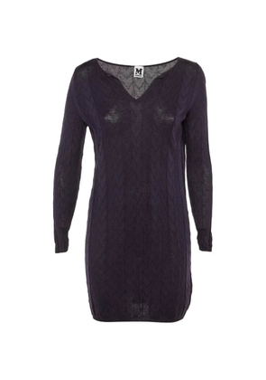 Missoni Pre-Owned zigzag knit mini dress - Purple