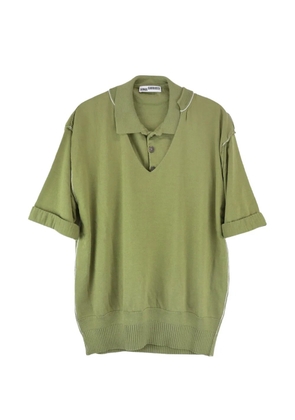SONIA CARRASCO layered-effect fine-knit sweater - Green