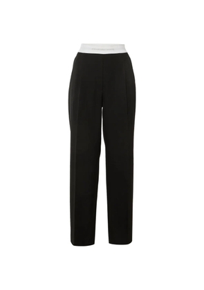 Pre-Owned Alexander Wang logo-band tailored trousers - Black