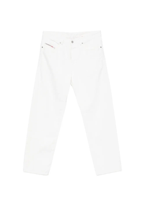 Diesel logo-patch straight-leg jeans - White