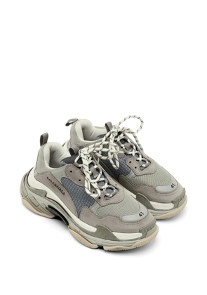 Balenciaga Pre-Owned Triple S leather sneakers - Grey