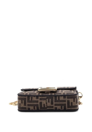 Fendi Pre-Owned Baguette NM Bag Zucca Canvas Mini crossbody bag - Brown