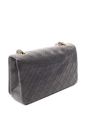 CHANEL Pre-Owned 1989-1991 Matelassé chain shoulder bag - Black