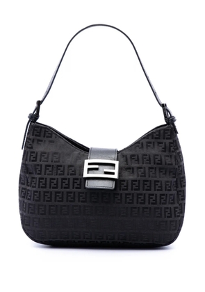 Fendi Pre-Owned 2000-2010 Zucchino Canvas shoulder bag - Black