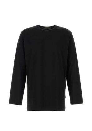 Y's long-sleeve oversized T-shirt - Black