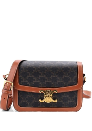 Celine Pre-Owned Triomphe Triomphe Coated Canvas Medium shoulder bag - Brown