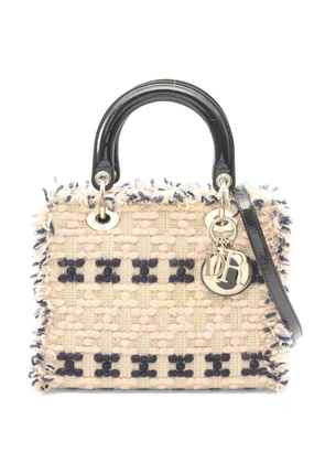 Christian Dior Pre-Owned 2000s Lady Dior tweed tote bag - Neutrals
