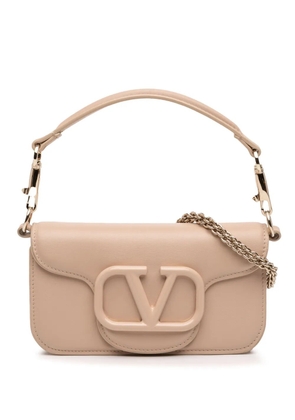 Valentino Garavani Pre-Owned 2020-2026 Small Calfskin VLogo Loco satchel - Brown