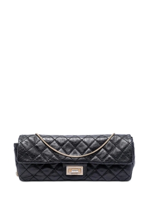 CHANEL Pre-Owned 2008-2009 Quilted Glazed Calfskin Reissue 2.55 East West Flap shoulder bag - Black
