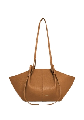 Yuzefi medium Mochi grained leather tote bag - Brown
