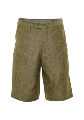 Etro Pre-Owned linen shorts - Green