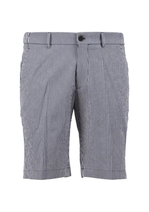 Berwich striped straight-leg bermuda shorts - Blue