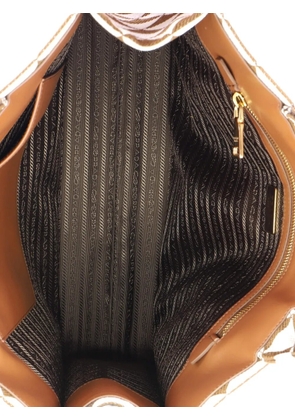 Prada Pre-Owned Symbole Shopper Jacquard Large tote bag - Brown