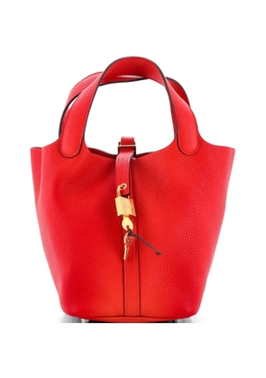 Hermès Pre-Owned Picotin Lock Bag Clemence PM bucket bag - Red